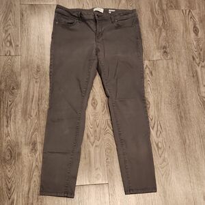 Sonoma Charcoal Skinny Jeans- 12